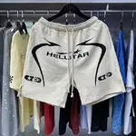 Hellstar  Shorts, Cement Print Distressed Loose Casual Shorts for Men and Women