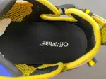 Off-White 24 Three-Arrow Hiking Platform Chunky Shoes in Yellow, Blue, Black, and Orange