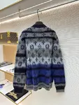 LOUIS VUITTON gradient mohair cardigan