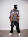 HELLSTAR Mesh Panel Long-Sleeve Undershirt - Hellstar