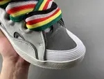Lanvin White and gray rainbow stripes