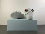 Lanvin White and gray rainbow stripes