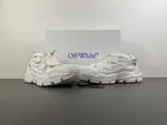Off-White 24 Three-Arrow Hiking Platform Chunky Shoes, All White