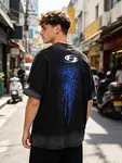 Hellstar Trendy Brand Pure Cotton T-Shirt Fabric: 32-count 250g washed combed double yarn pure cotton