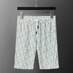DI*OR  Spring/Summer New Two-Tone Jacquard Crew Neck Short Suit
