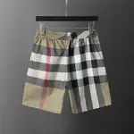BUR*BERRY 2025 New Classic Plaid Print Beach Shorts