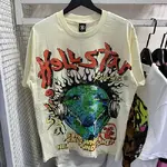 Hellstar Studios Heaven on Earth Short Sleeve Tee Shirt Cream