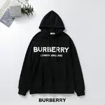 Burberry 100% Cotton Sweatshirt with Fleece Terry Cloth - High-Quality Hooded Sweatshirt