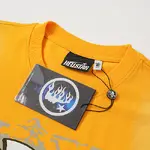 Hellstar Trendy Brand Pure Cotton T-Shirt Fabric: 32-count 250g washed combed double yarn pure cotton