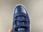 Air Jordan 11 Retro Legend Blue, White, Midnight Blue, White, and Yellow (Style Code: AT7802-115)
