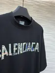 Balenciaga Graffiti Tape Crew Neck Short-Sleeve T-Shirt