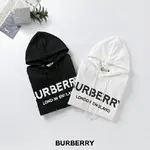 Burberry 100% Cotton Sweatshirt with Fleece Terry Cloth - High-Quality Hooded Sweatshirt