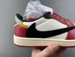 Travis Scott x Air Jordan 1 Low (White/Black/Red/Yellow) - Reverse Swoosh Low  DM7866-600