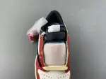 Travis Scott x Air Jordan 1 Low (White/Black/Red/Yellow) - Reverse Swoosh Low  DM7866-600