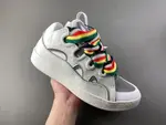Lanvin White and gray rainbow stripes