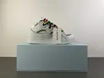Lanvin White and gray rainbow stripes