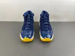 Air Jordan 11 Retro Legend Blue, White, Midnight Blue, White, and Yellow (Style Code: AT7802-115)