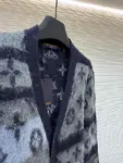 LOUIS VUITTON gradient mohair cardigan