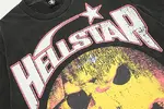 Hellstar Studios Evil Smile Short Sleeve Tee Shirt Washed Black