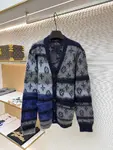 LOUIS VUITTON gradient mohair cardigan