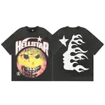 Hellstar Studios Evil Smile Short Sleeve Tee Shirt Washed Black