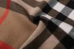Burberry check wool blend crew neck knit sweater