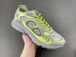 Christian Dior running shoes, grey fluorescent green