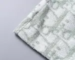DI*OR  Spring/Summer New Two-Tone Jacquard Crew Neck Short Suit