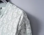 DI*OR  Spring/Summer New Two-Tone Jacquard Crew Neck Short Suit