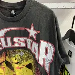 Hellstar Studios Evil Smile Short Sleeve Tee Shirt Washed Black
