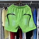 Hellstar  Shorts, Cement Print Distressed Loose Casual Shorts for Men and Women