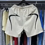 Hellstar  Shorts, Cement Print Distressed Loose Casual Shorts for Men and Women