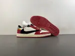 Travis Scott x Air Jordan 1 Low (White/Black/Red/Yellow) - Reverse Swoosh Low  DM7866-600
