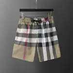 BUR*BERRY 2025 New Classic Plaid Print Beach Shorts