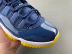Air Jordan 11 Retro Legend Blue, White, Midnight Blue, White, and Yellow (Style Code: AT7802-115)