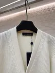 LOUIS VUITTON Ski Collection Patterned Single-Breasted Cardigan V-Neck Knit Sweater