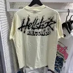 Hellstar Studios Heaven Sounds Like Short Sleeve Tee Shirt Cream Unisex
