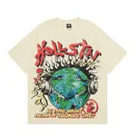 Hellstar Studios Heaven on Earth Short Sleeve Tee Shirt Cream