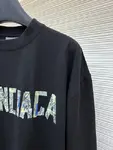 Balenciaga Graffiti Tape Crew Neck Long Sleeve