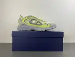 Christian Dior running shoes, grey fluorescent green