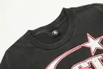 Hellstar Studios Evil Smile Short Sleeve Tee Shirt Washed Black