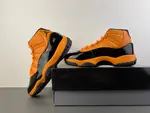 Air Jordan 11 Orange/Black Patent Leather Authentic Label 50, Style Code CT8012-700