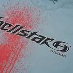 Hellstar Trendy Brand Pure Cotton T-Shirt Fabric: 32-count 250g washed combed double yarn pure cotton