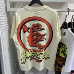 Hellstar Studios Heaven on Earth Short Sleeve Tee Shirt Cream