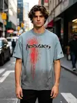 Hellstar Trendy Brand Pure Cotton T-Shirt Fabric: 32-count 250g washed combed double yarn pure cotton