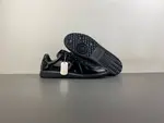 Maison Margiela Replica All-Black Glossy Leather Low-Top Sneakers (Style No. S58WS0109)