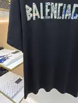 Balenciaga Graffiti Tape Crew Neck Short-Sleeve T-Shirt