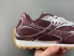 Bottega Veneta Orbit Sneakers (Dark Red/Silver) – Style No. 741357 V2X40 2245