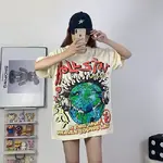 Hellstar Studios Heaven on Earth Short Sleeve Tee Shirt Cream