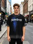 Hellstar Trendy Brand Pure Cotton T-Shirt Fabric: 32-count 250g washed combed double yarn pure cotton